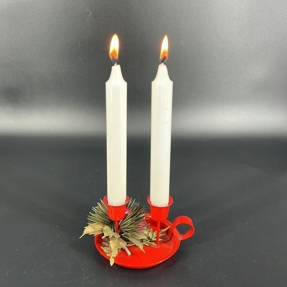 Vintage Enamel Candle Holder
